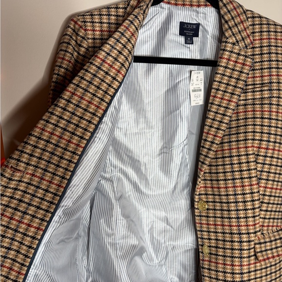 J. Crew Houndstooth Schoolboy Blazer NWT - Picture 6 of 8